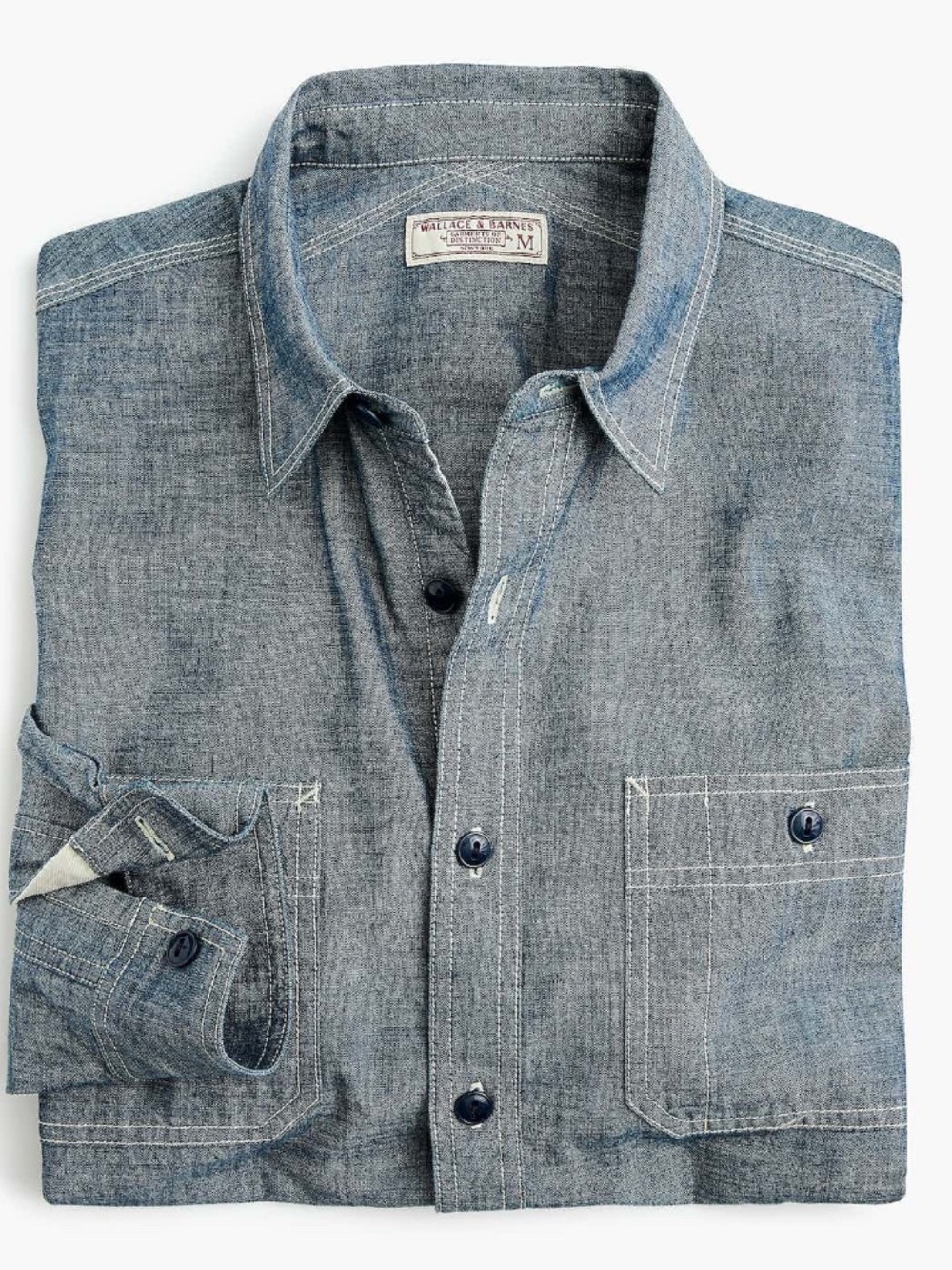 J.Crew Wallace & Barnes Japanese Chambray shirt Small